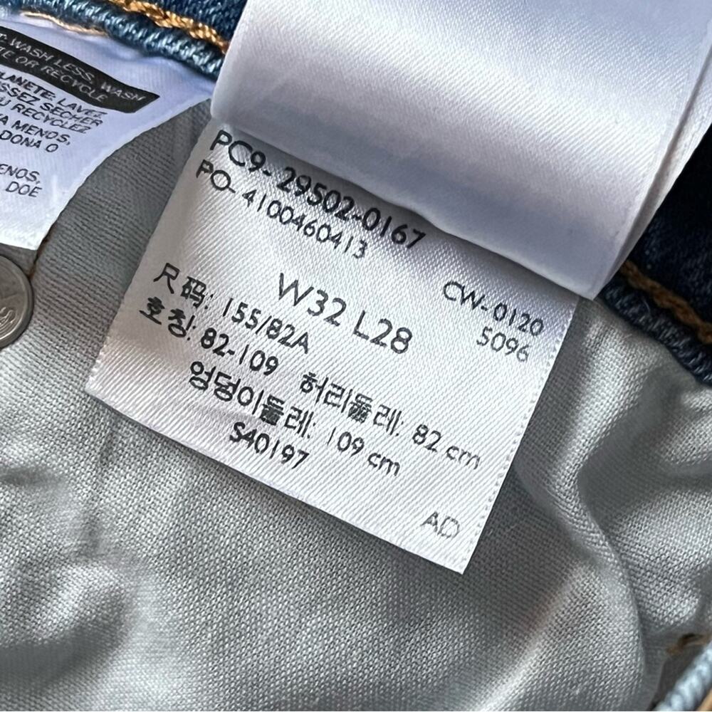 Levi’s 501 Skinny Blue High Rise Cropped Jeans Women’s Size 32 x 28 - Picture 10 of 10